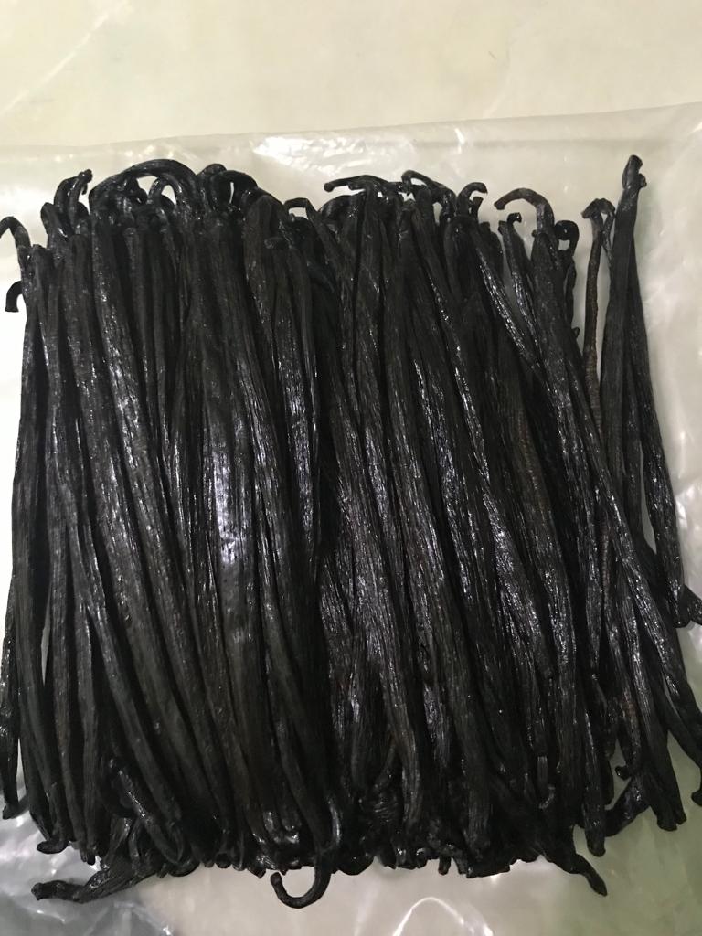 Close up Indonesian Vanilla Beans